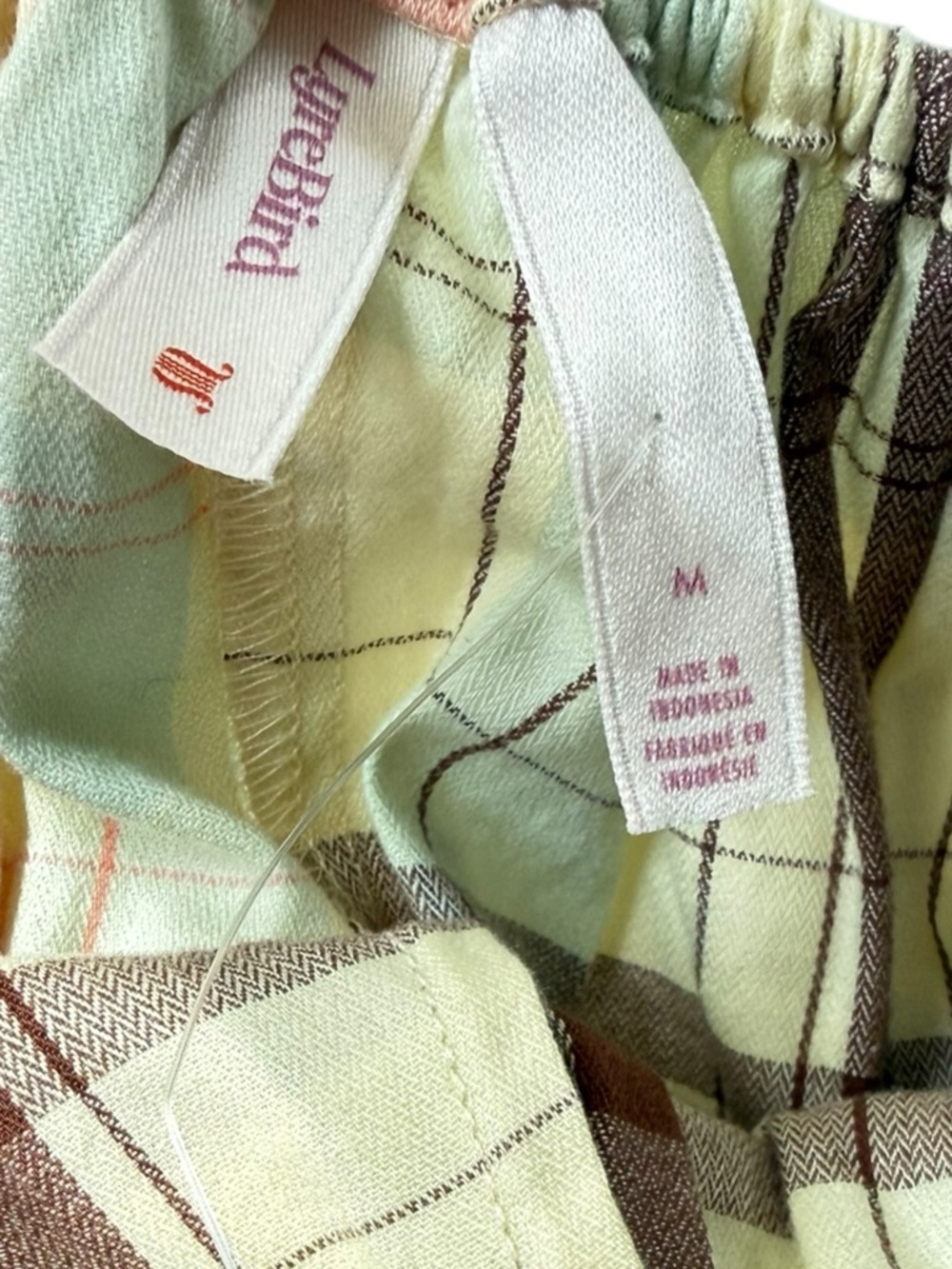 Anthropologie LyreBird Women Plaid Nap Mini Dress Open Back Size M NWT - Picture 10 of 13